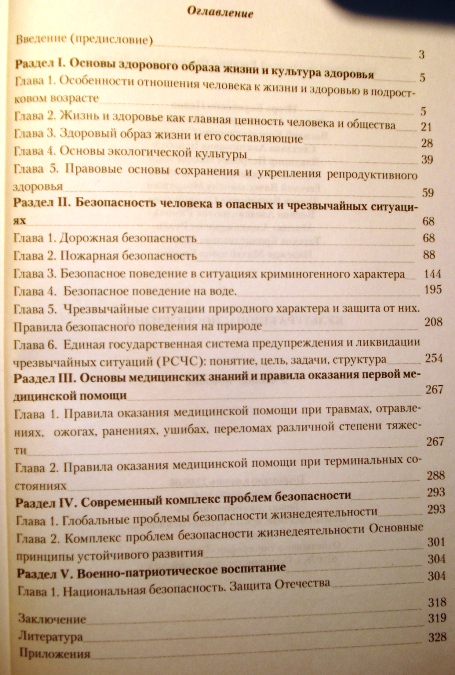 Содержание книги